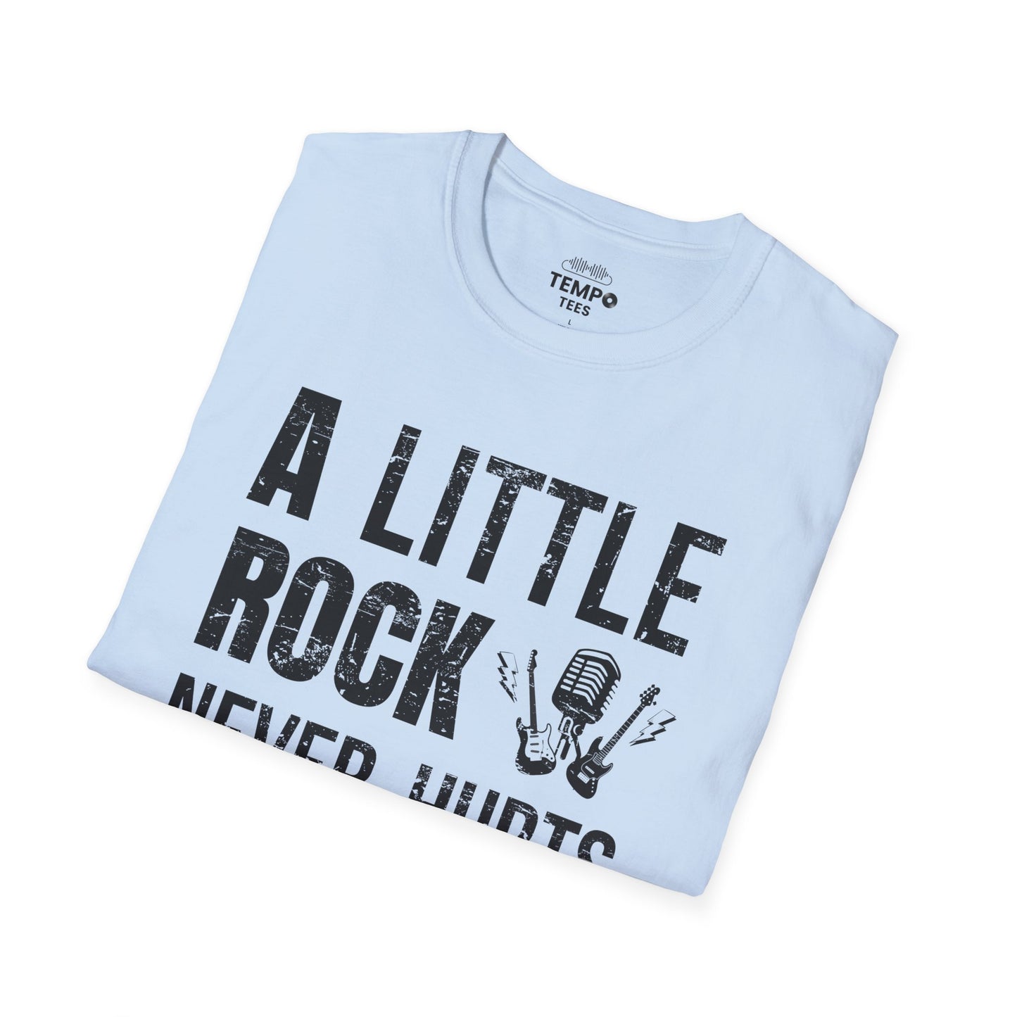 A Little Rock Tee 🎸 Funny Rock Music Shirt - Rocker Gift