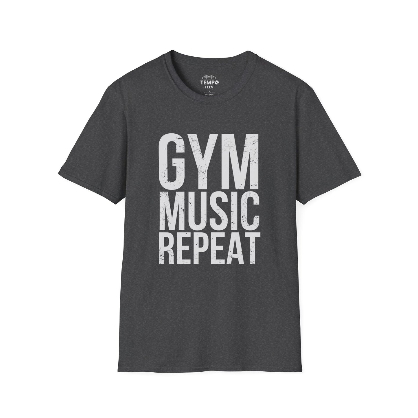 Gym Music Repeat Tee 🏋️‍♂️ Fitness Motivation Shirt