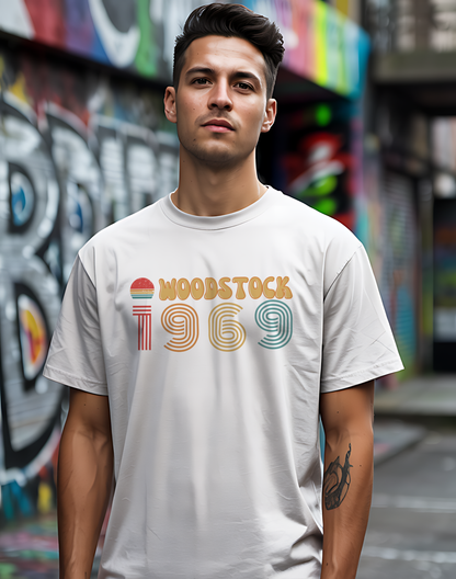 Woodstock 1969 Tee ☮️ Retro Music Festival Shirt