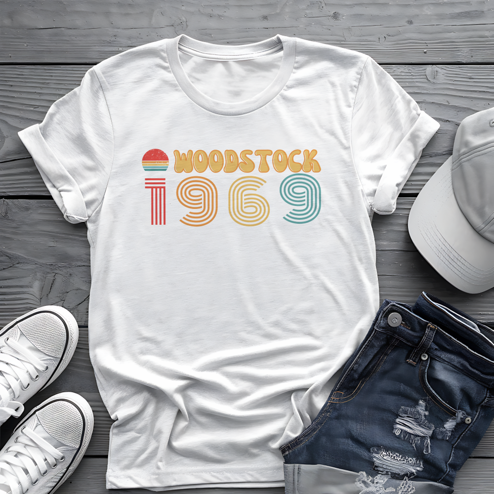 Woodstock 1969 Tee ☮️ Retro Music Festival Shirt