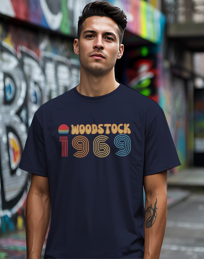Woodstock 1969 Tee ☮️ Retro Music Festival Shirt