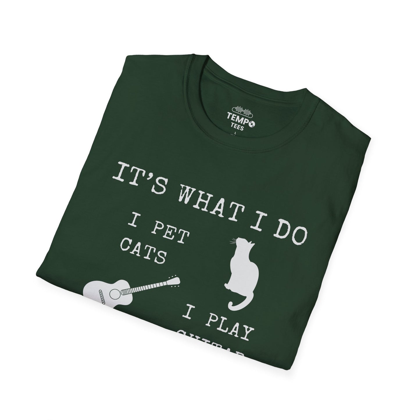 It's What I Do Tee 🐈🎸 Funny Cat & Guitar Shirt