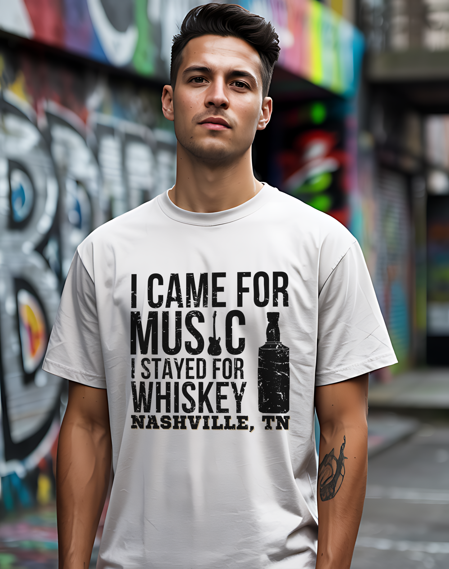 Music City Whiskey Tee 🎸🥃 Funny Nashville Shirt