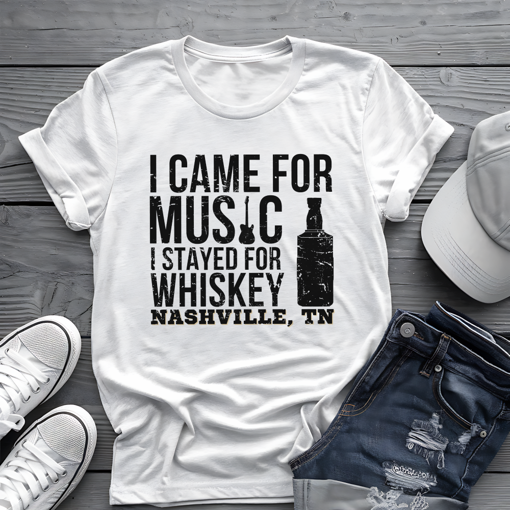 Music City Whiskey Tee 🎸🥃 Funny Nashville Shirt