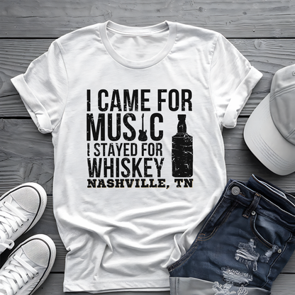 Music City Whiskey Tee 🎸🥃 Funny Nashville Shirt