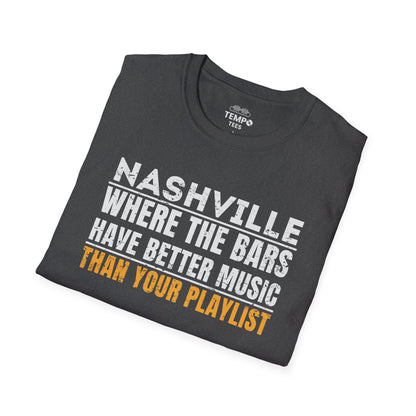 Nashville Live Music Tee 🎶 Funny Music City Shirt