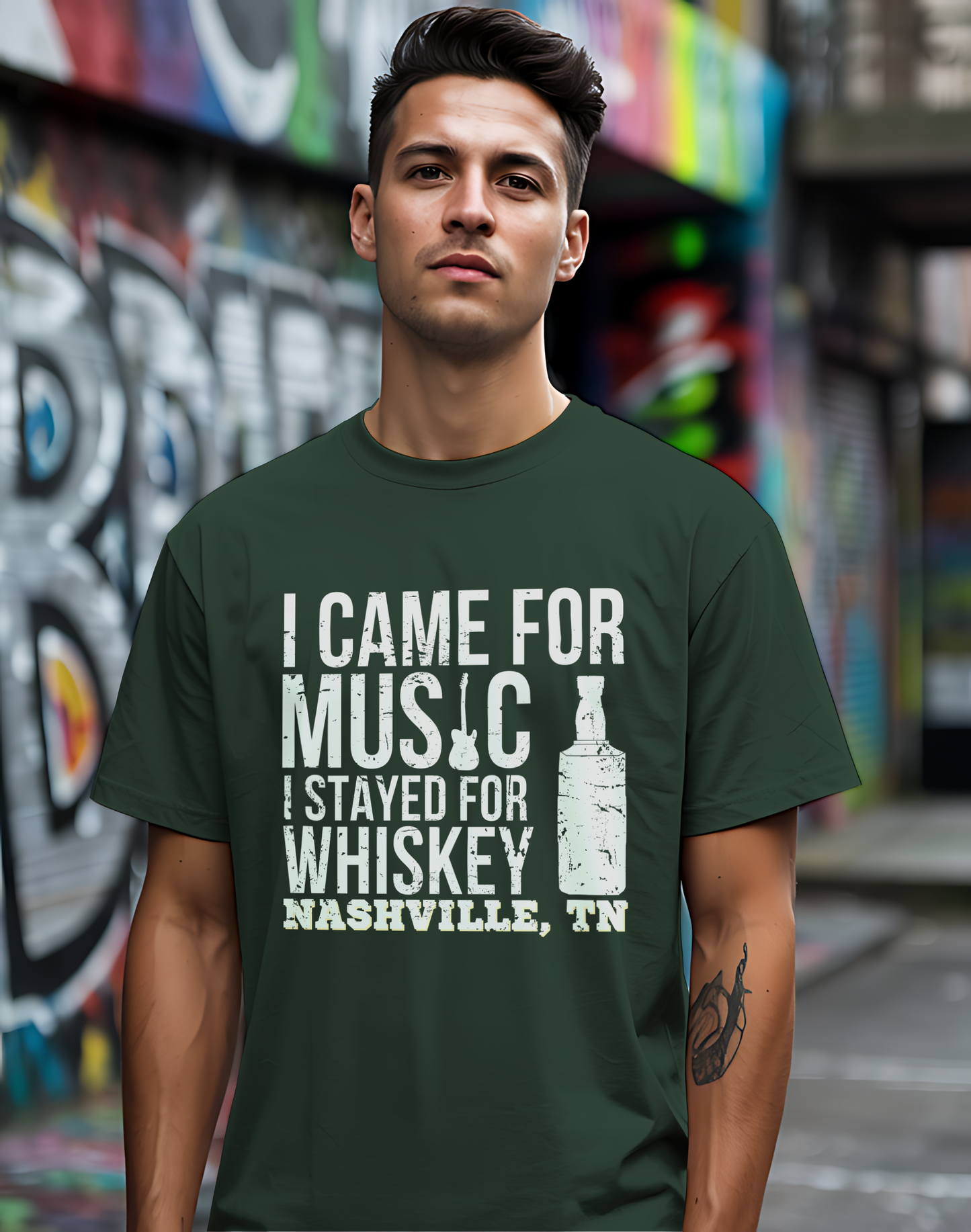 Music City Whiskey Tee 🎸🥃 Funny Nashville Shirt