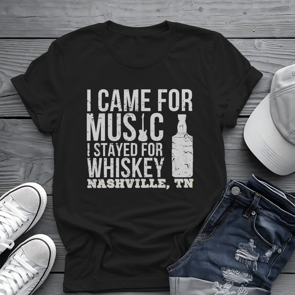 Music City Whiskey Tee 🎸🥃 Funny Nashville Shirt