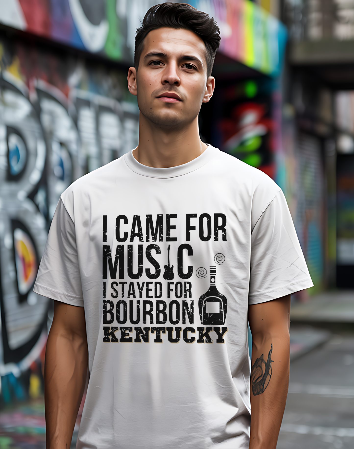 Kentucky Bourbon Tee 🎸🥃 Funny Music & Bourbon Shirt