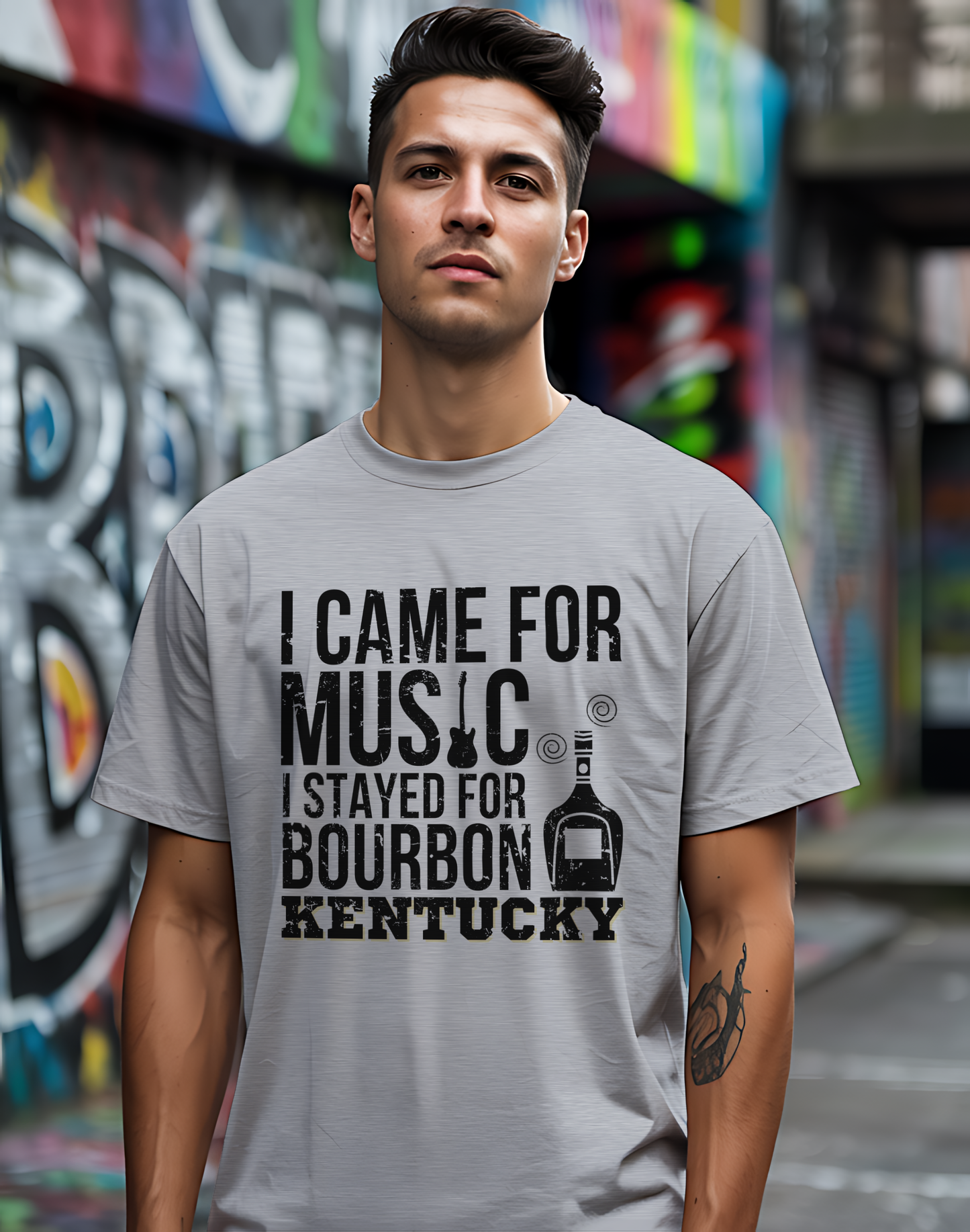 Kentucky Bourbon Tee 🎸🥃 Funny Music & Bourbon Shirt