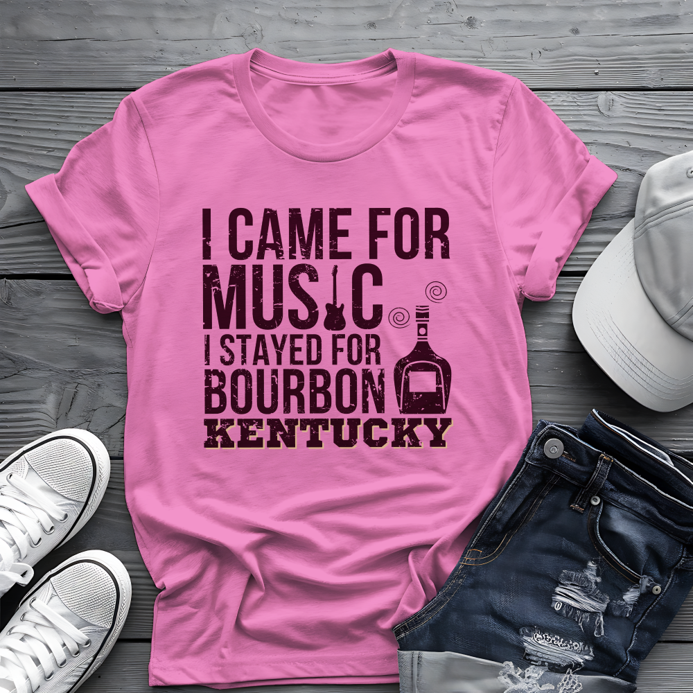 Kentucky Bourbon Tee 🎸🥃 Funny Music & Bourbon Shirt