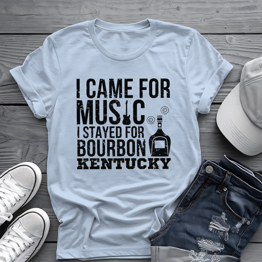 Kentucky Bourbon Tee 🎸🥃 Funny Music & Bourbon Shirt