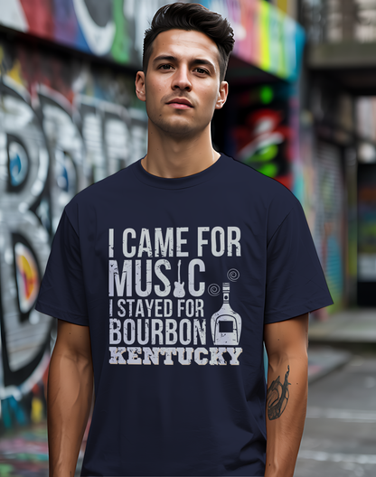 Kentucky Bourbon Tee 🎸🥃 Funny Music & Bourbon Shirt