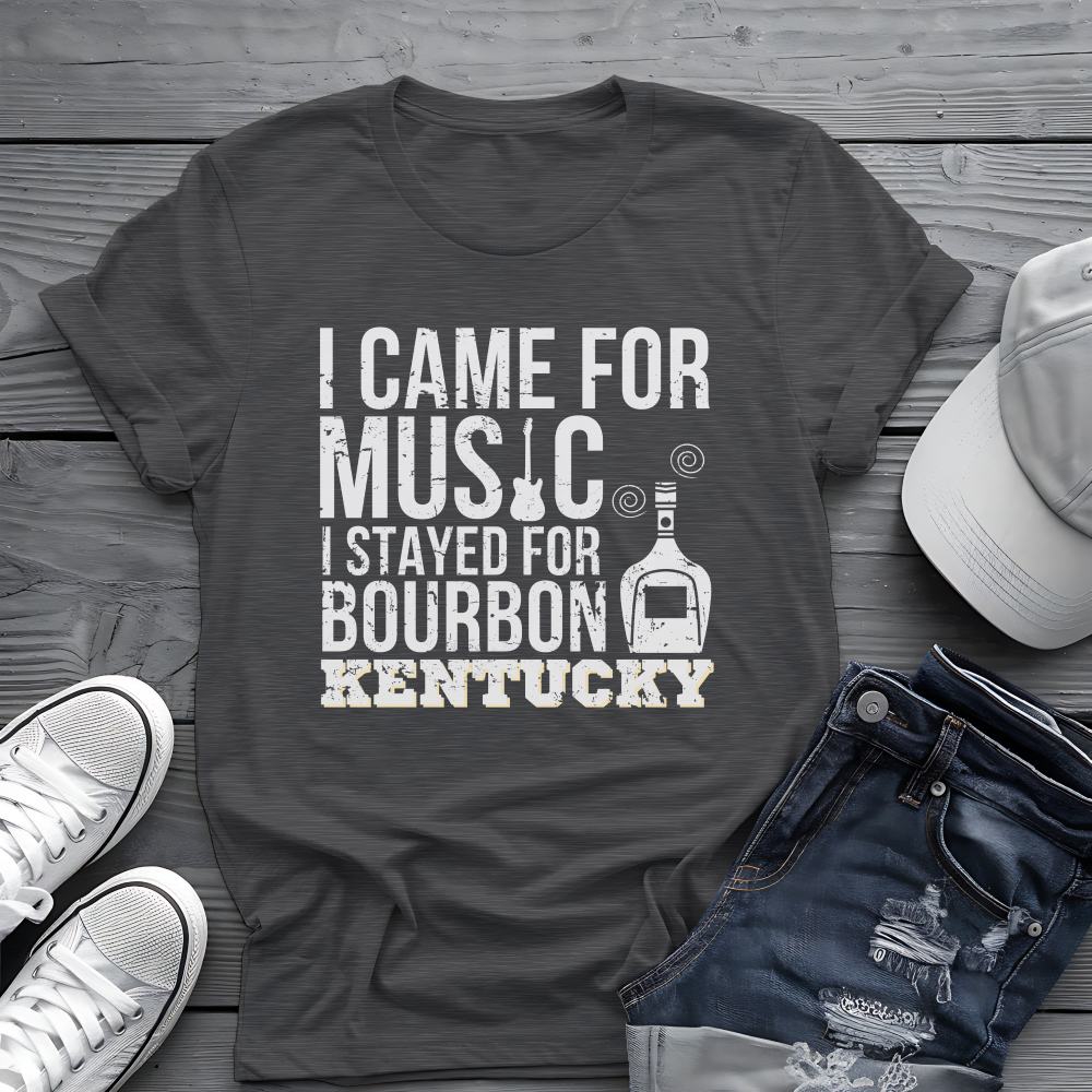 Kentucky Bourbon Tee 🎸🥃 Funny Music & Bourbon Shirt