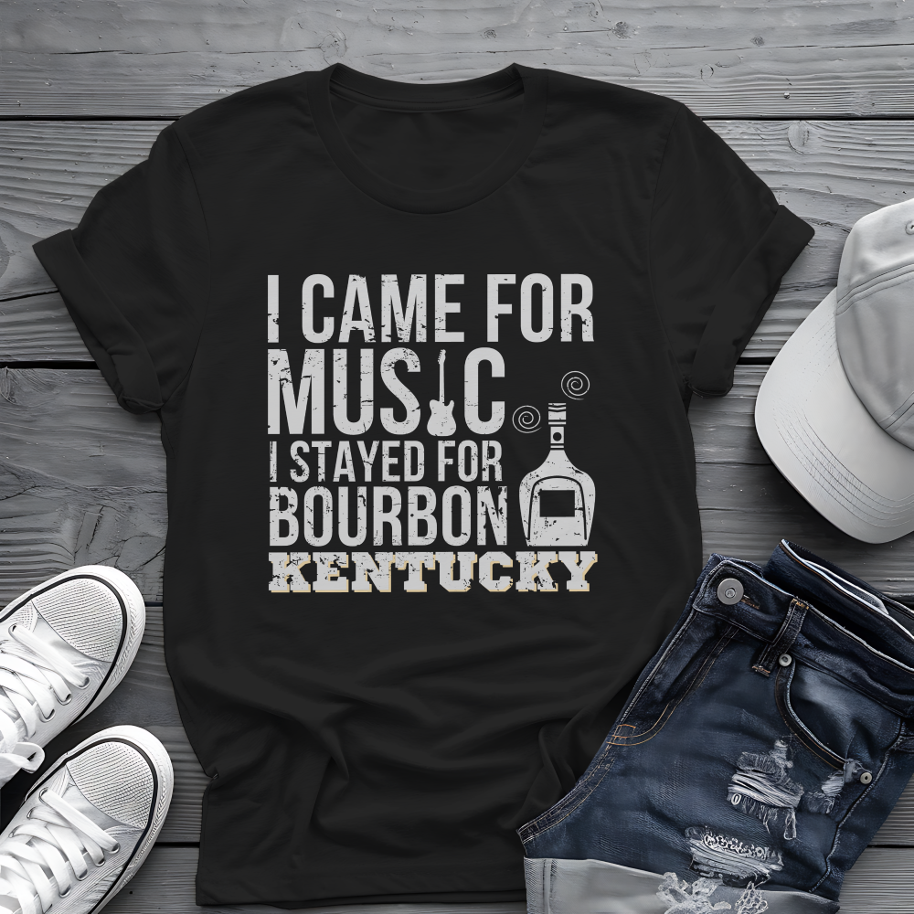 Kentucky Bourbon Tee 🎸🥃 Funny Music & Bourbon Shirt