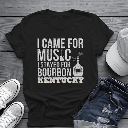 Kentucky Bourbon Tee 🎸🥃 Funny Music & Bourbon Shirt