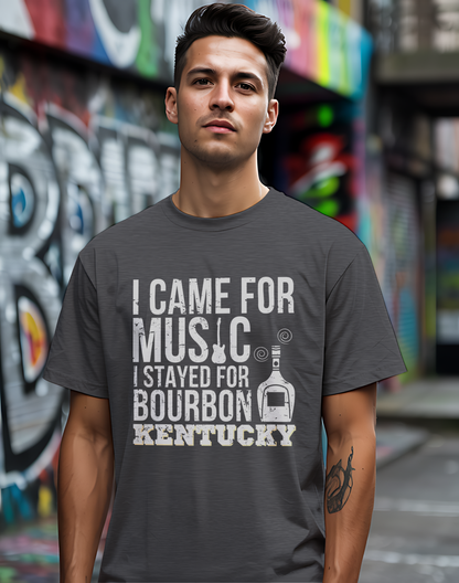Kentucky Bourbon Tee 🎸🥃 Funny Music & Bourbon Shirt