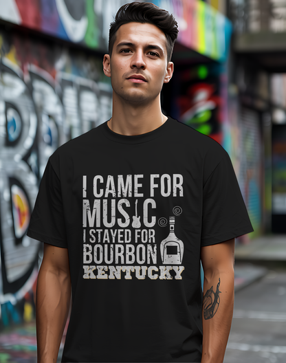 Kentucky Bourbon Tee 🎸🥃 Funny Music & Bourbon Shirt