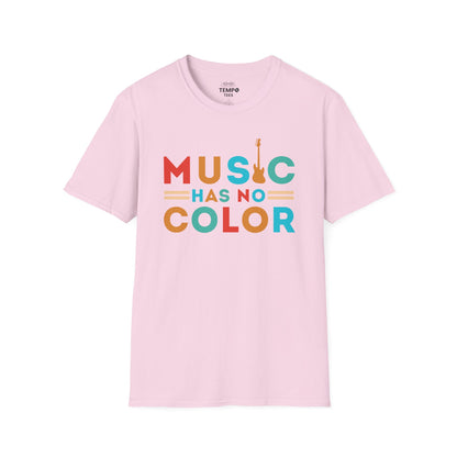 Music Has No Color Bass Tee 🎷 Unity Music Shirt - Equality Gift