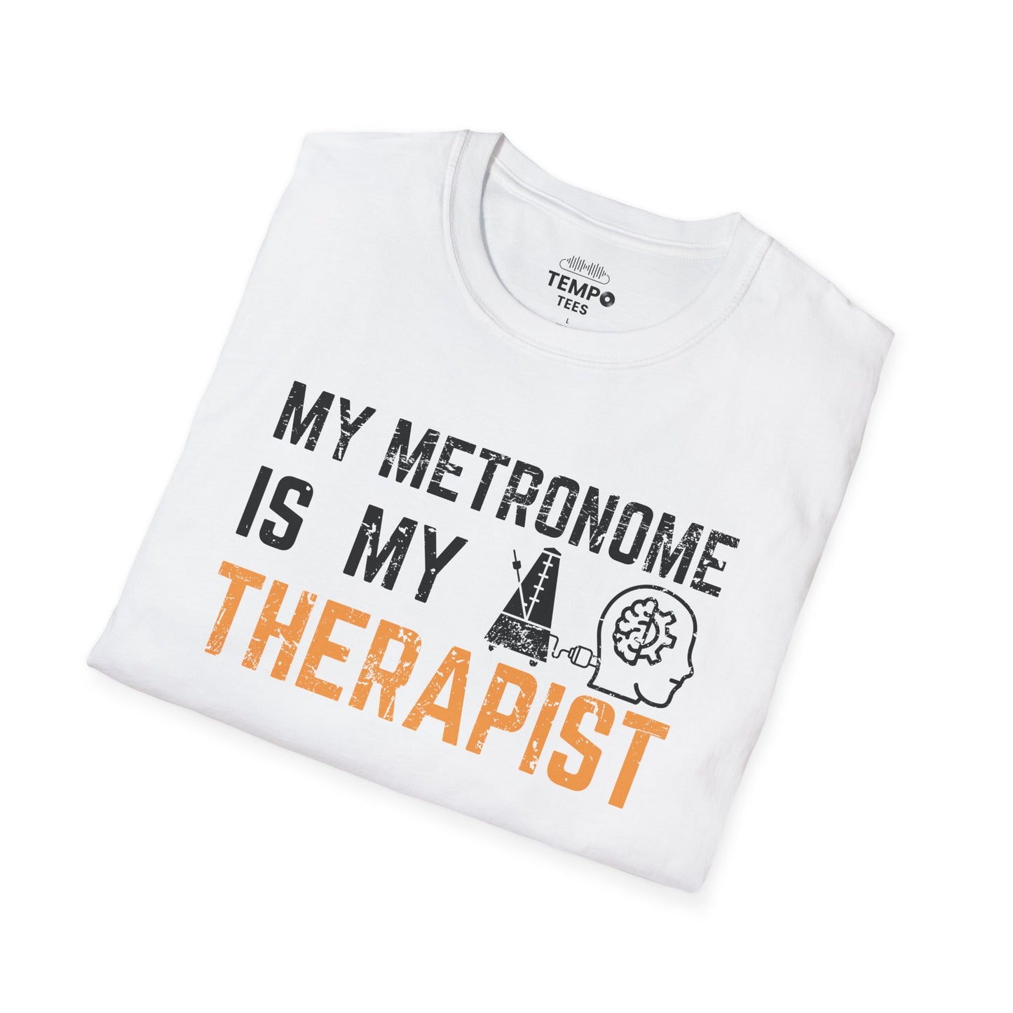 Metronome Therapist Tee 🎶 Funny Musician Shirt - Music Humor Gift