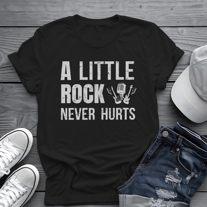 A Little Rock Tee 🎸 Funny Rock Music Shirt - Rocker Gift