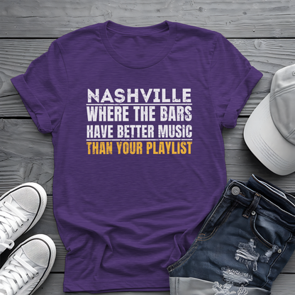 Nashville Live Music Tee 🎶 Funny Music City Shirt