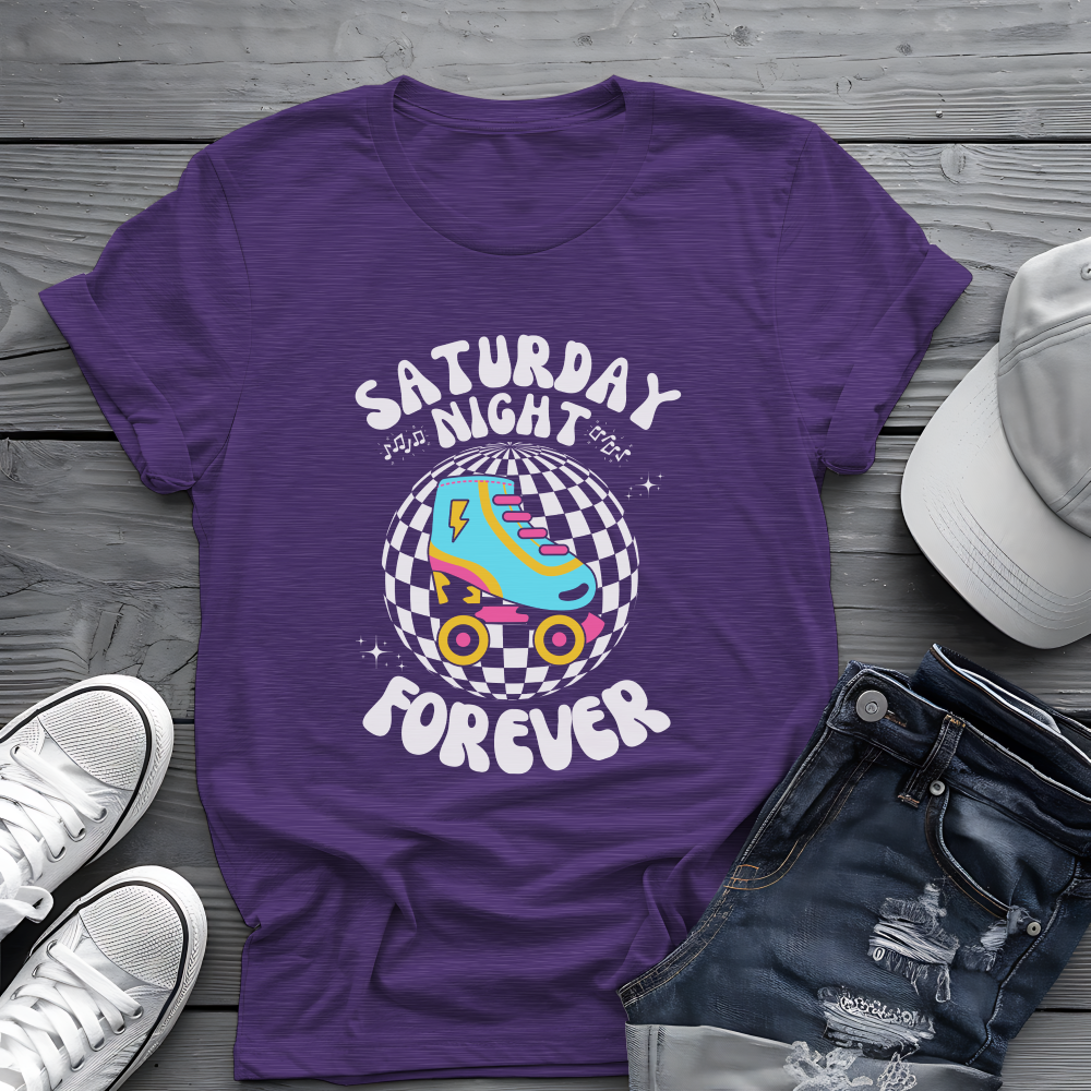 Saturday Night Tee 🕺 Retro Roller Skate Shirt