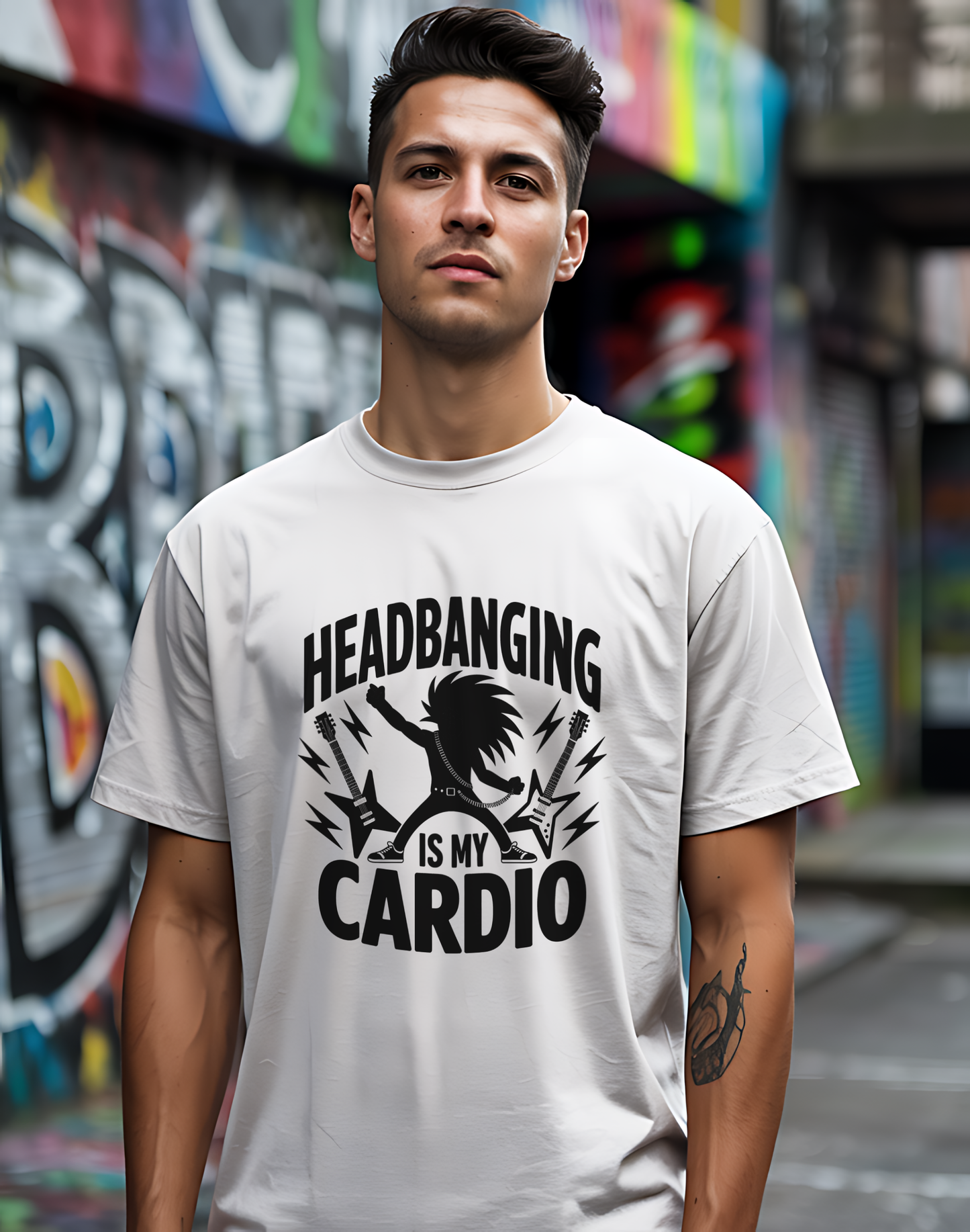 Headbanging Is My Cardio Tee 🤘 Metal Fitness Shirt - Rock Humor Gift